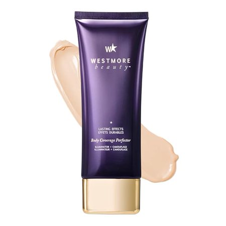 Westmore Beauty Body Coverage Perfector 3.5 Oz (Light Radiance) - Leg Makeup, Body Makeup, Tattoo Cover Up Makeup Waterproof And Sweat Proof