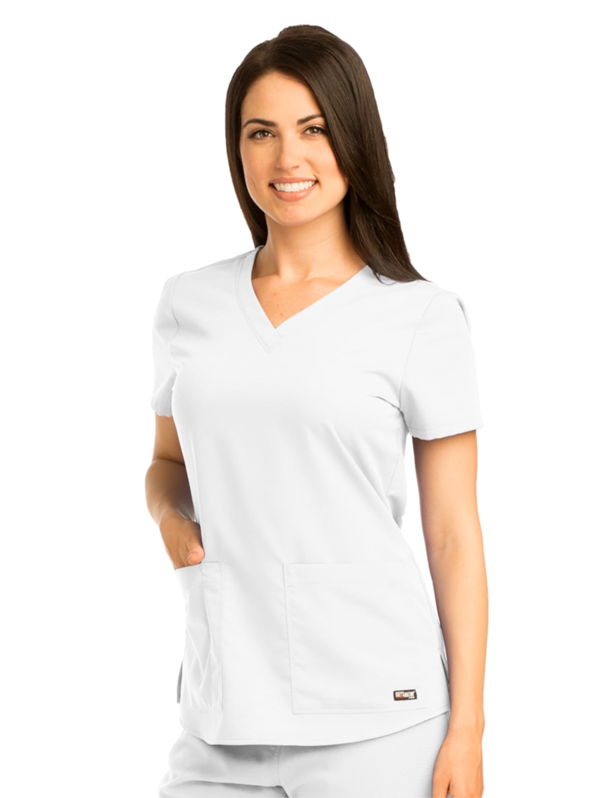 Barco Grey's Anatomy 71166 Women's VNeck Scrub Top White L Walmart