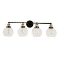 thumbnail image 5 of Aspen Creative 62269, 4-Light Bathroom Vanity, 33-1/2" Wide, Antique Bronze & Warm Brass, 5 of 6