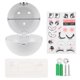 thumbnail image 2 of Toilet Paper Holder Wall-Mounted Paper Box Bathroom Wall Storage White 17X17X15 1Set, 2 of 5