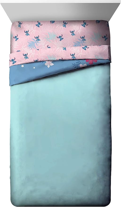 Lilo & Stitch Paradise Dream 3 Piece Full Size Comforter Set with Shams – Kids Bedding
