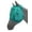 Teal, variant on Showman Pony Mesh Rip Resistant Fly Mask (Blue)