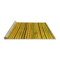 thumbnail image 2 of Ahgly Company Machine Washable Indoor Rectangle Abstract Yellow Modern Area Rugs, 6' x 9', 2 of 4