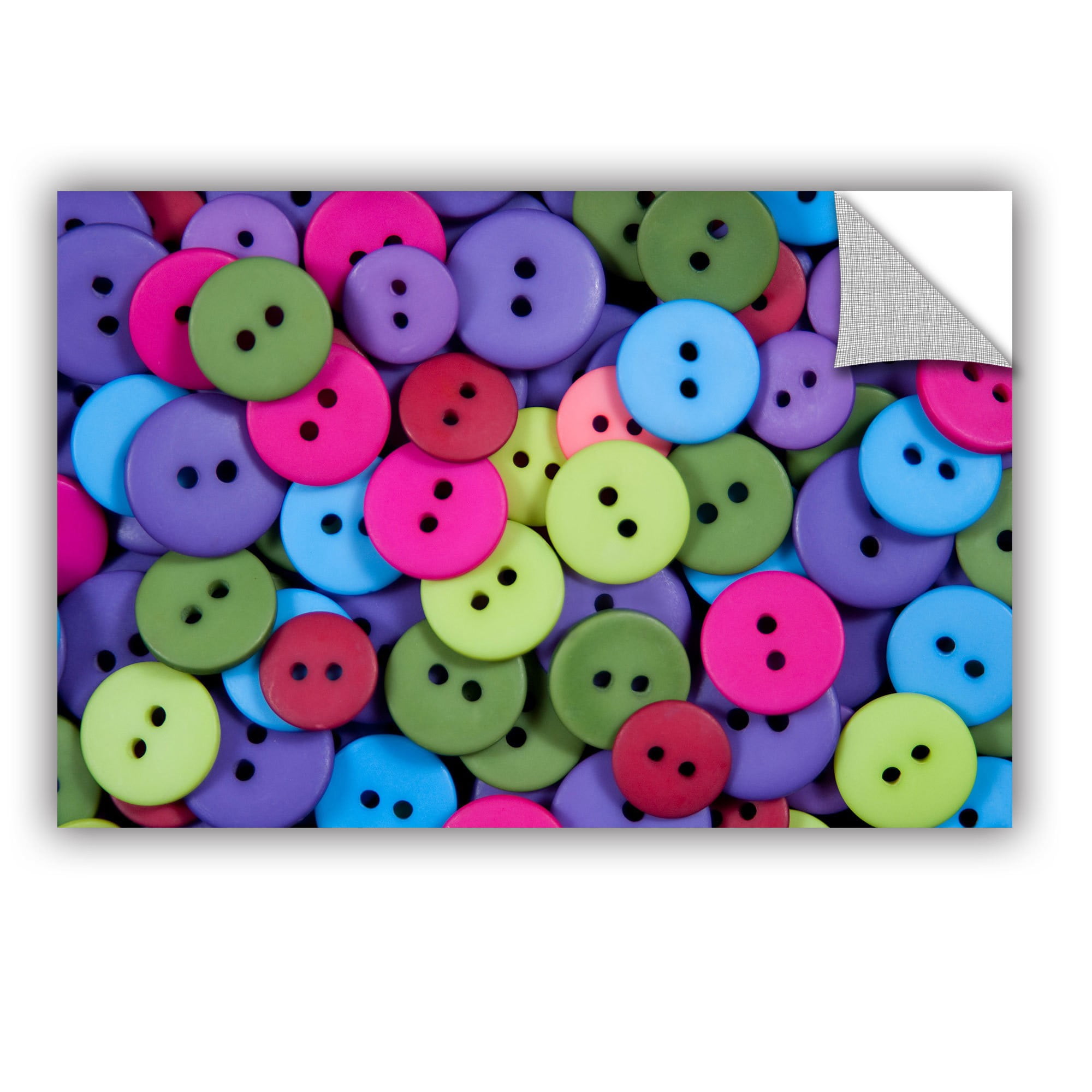 ArtAppealz Dan Holm "Buttons" Removable Wall Art