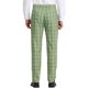 thumbnail image 3 of Pantalones de hombre INSPIRE CHIC de cuadros, corte regular, plano, elásticos, a rayas, 32 Verde Blanco, 3 of 7