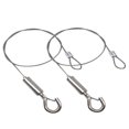 thumbnail image 4 of UPGRATOR 2pcs Suspension Wire Rope Silver Stainless Steel for Hanging Mechanical Equipment, 4 of 8