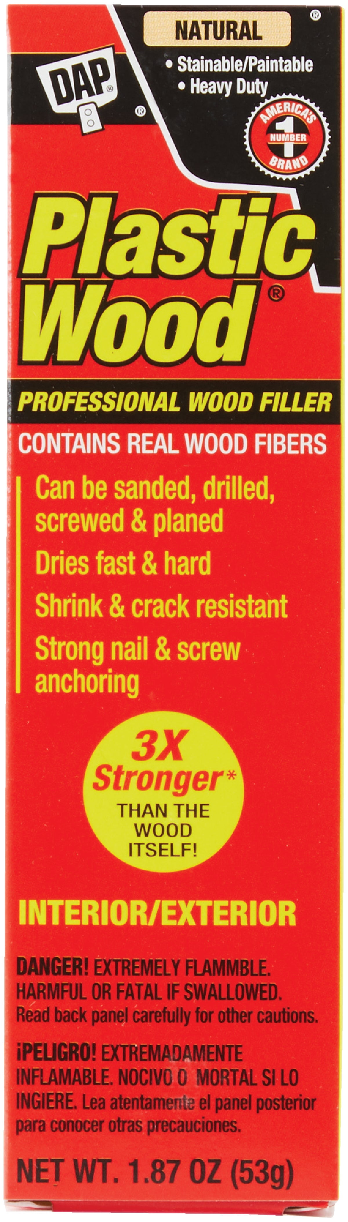 Buy Dap Plastic Wood Professional Wood Filler Natural, 1.8 Oz.