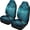 Blue Marbling, variant on chaqlin Blue-purple Hummingbird Flowers Pattern Auto Seat Covers Front Seats 2 Piece Soft Stretchy Fabric Seat Bench Covers Universal Car Interior Protection Set