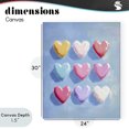 thumbnail image 4 of Stupell Industries Contemporary Pastel Heart Grid Canvas Art, 24 x 30, by The Prints Vibe, 4 of 8