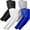 1 Pair Black, 1 Pair White, 1 Pair Gray, 1 Pair Blue, variant on 4 Pairs Cooling UV Protection Arm Sleeves, Stretch Breathable Compression Sports Arm Guards