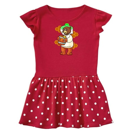 

Inktastic Beekeeping Cute Bear with Honey Gift Baby Girl Dress