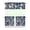 Floral, variant on Tropical Sunset Palm Tree Kitchen Curtains 3-Pack - Boho Coastal Tier & Valance Set with Rod Pocket (54x18" + 2x27.5x24") Beachy Semi-Sheer Window Treatments