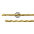 thumbnail image 2 of 10K Yellow Gold 7mm Hollow Miami Cuban Chain Necklace with Lobster Lock (28"), 2 of 2