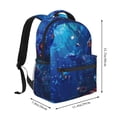 thumbnail image 2 of Fotbe Deep Sea Glowing Fishes Mochila Casual con Estampado para Escuela, Viajes y Actividades al Aire Libre - Duradera, Ligera y Cómoda, 2 of 5