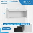 thumbnail image 4 of Fesbos Metal Garage Wall Cabinet with Doors, Wall Mounted Metal Storage Cabinet, Floating Garage Tool Cabinet for Garage, Basement, Kitchen, Warehouse, 4 of 9