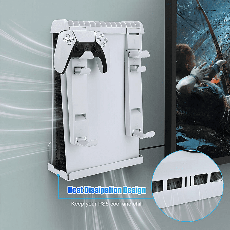 Ps5 Host Heat Dissipation Base Ps Vr2/ps5 Handle Seat Charging Psvr2/ps5  Glasses Card Disc Storage Rack Set
