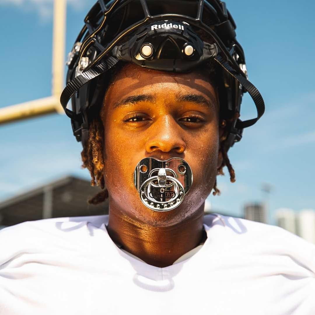 Battle Sports Binky Oxygen 3D Diamonds Lip Protector Mouthguard - Black