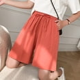 thumbnail image 4 of JJHGVB Womens Linen Shorts Beach Cropped Trousers Lounge Shorts Resort Wear for Women 2026 Bermuda Shorts Comfy Resort Wear Beach Resort Pants Shorts for Women Wide Leg Elastic Waist C 3XL, 4 of 6