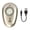 Gold, variant on Rupoun S650 Deluxe Mini Bluetooth Wireless Earbud Headset, Invisible In-Ear Sport Single Earphone, Monaural Handsfree Microphone Unit, 12.00x8.00x3.00 cm / 4.72x3.15x1.18 Inches - Gold