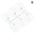 thumbnail image 2 of 20pcs Transparent Removable Hook Strong Non-marking Wire Clip Sticky Hook M5I1, 2 of 6
