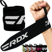 RDX Weight Lifting Wrist Support Wraps, IPL USPA Approved, Elasticated Pro 18” Cotton Straps, Thumb Loop, Powerlifting