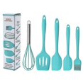 thumbnail image 1 of Juego de espátulas de silicona CARBONLIKE, 5 uds., juego de espátulas de goma antiadherente con núcleo de acero inoxidable, juego de cocina resistente al calor LingWen 8390614177000, 1 of 1