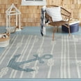 Home Dynamix Marine Anchor Coastal Anchor Indoor/Outdoor Area Rug, Grey ...