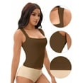 thumbnail image 3 of Unique Bargains Square Neck Sleeveless Tank Camisoles XL Brown, 3 of 6