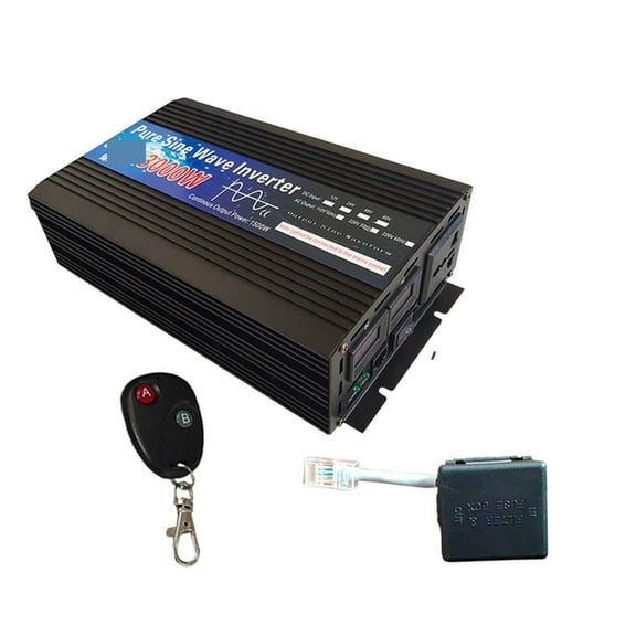 Pure Sine Wave Inverter 12V 24V 48V 60V 3000w 4000w Voltage Solar Power Inverter 12V Converter With Remote Control DIY ,Wide Usage