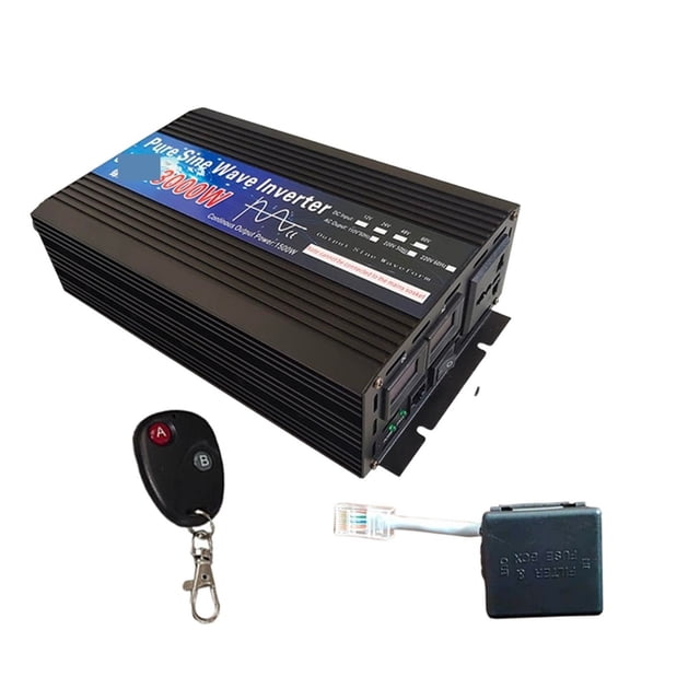 Pure Sine Wave Inverter 12V 24V 48V 60V 3000w 4000w Voltage Solar Power Inverter 12V Converter With Remote Control DIY ,Safety