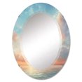 thumbnail image 2 of DESIGN ART Designart "Orange Sky Harmony Of Horizon" Nautical & Beach Modern Wall Mirror 20in.x30in., 2 of 4