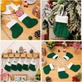 thumbnail image 5 of SMKE Mini Cable Knit Stocking,Xmas Rustic Mini Stocking,Christmas Tree Ornament,Fireplace Mantel Stocking,Vintage Style Classic Small Stocking,Holiday Hanging Holiday Party Hanging Decor Red 1Pc, 5 of 9