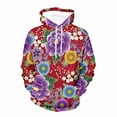thumbnail image 4 of Sudadera con capucha retro con estampado de flores en 3D para hombre, sudadera con gráfico floral, jerseys de manga larga estilo Harajuku Street, ropa para hombre y mujer, 4 of 5