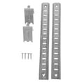thumbnail image 1 of FUEENIRVA 2Pcs Ladder .9In Stainless Steel Storage Organization Adjustable Shelves Home Use, 1 of 8