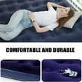 thumbnail image 6 of Hommoo Airbed,Modern Twin/Queen Pillow Rest Classic Airbed Series,Suitable for Home Camping Travel,2-Pack,Blue, 6 of 6