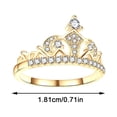 thumbnail image 1 of Xihbxyly Nueva Joyería de Novia, Romántico Conjunto de Anillos de Diamantes, Elegante Anillo de Compromiso de Circonita, Elegante Alianza de Boda, Regalo Perfecto de Navidad, Ocasiones Especiales, Di, 1 of 3