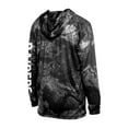 thumbnail image 3 of Men's-New Era  Black Las Vegas Raiders RealTree Xtreme Camo Raglan Long Sleeve Hooded Top, 3 of 3
