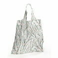 thumbnail image 2 of Floral Portable Fabric Shopping Tote, Romantic Pastel Colored Spring Flowers Leaves Tree Branches Cartoon Drawing, Everyday Use Foldable and Study Grocery Market Bag, White Rose and Grey, by Ambesonne, 2 of 4