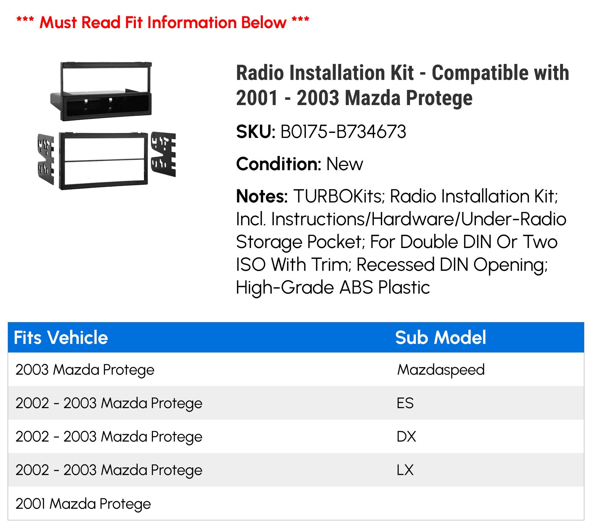Juego De Faros Delanteros Mazda Protege 2001 2002 2003 Halógenos Del
