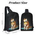 thumbnail image 3 of Calvin And Hobbes Crossbody Sling Bag Fanny Pack Sling Chest Bag Dual Pocket Chest Daypack Satchel For Hiking Travel, 3 of 8