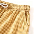 thumbnail image 7 of Asxite Plus Size Womens Pajamas Pants Loose High Waist Plaid Pocket Cropped Sleepwear, 7 of 7