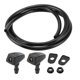 thumbnail image 1 of Boquilla de lavado de parabrisas Unique Bargains, boquillas de rociado de parabrisas delantera con manguera de fluido de 1.2 metros No. 30655605 para Volvo C30 2008-2013, color negro, 1 of 7