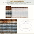 thumbnail image 4 of Lampshades 2 Pack Rusty Corrugated Metal Texture Blue Gray Brown Weathered 13"x13"x10" Light Shade for Table Lamps Floor Lamp Shades Lampshade Replacement Easy Assembly, 4 of 8