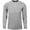 H.Grey, variant on Shaka Wear Men's Max Heavyweight Cotton Long Sleeve Crew Neck T-Shirt - Navy Blue - XL Tall
