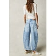 thumbnail image 5 of Women's Baggy Boyfriend Jeans Vintage Wide Leg Mid Rise Barrel Denim Ankle Pants, 5 of 11