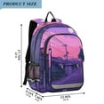 thumbnail image 2 of FORMRS Unisex School Backpack 17" Student Travel Bag with Laptop Compartment, White Cat Walking, 2 of 7