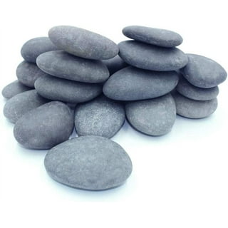 Ponwec 40PCS Rocks for Painting,Smooth Unpolished Craft Rocks