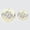 Clear/Gold, variant on Efavormart 20 Pack Set | White/Clear With Geometric Gold Foil Print Dinner & Dessert Plates - 9" Dinner Plate & 7" Dessert, Appetizer, Salad Plates