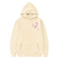 thumbnail image 4 of LIIPEE Fashion Butterfly Graphic Hoodie For Girls Long Sleeve Hooded Sweatshirt With Pockets Kids Cute Casual Pullover,11-12 Years, 4 of 5