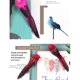 thumbnail image 3 of Decoración De Pájaros De Simulación, 12 Piezas De Hermoso Pájaro Artificial, 12 Piezas Para Escena De Artesanía De Flores, Ventana De Patio, Adorno Interior Y Exterior, Fiesta, 3 of 7